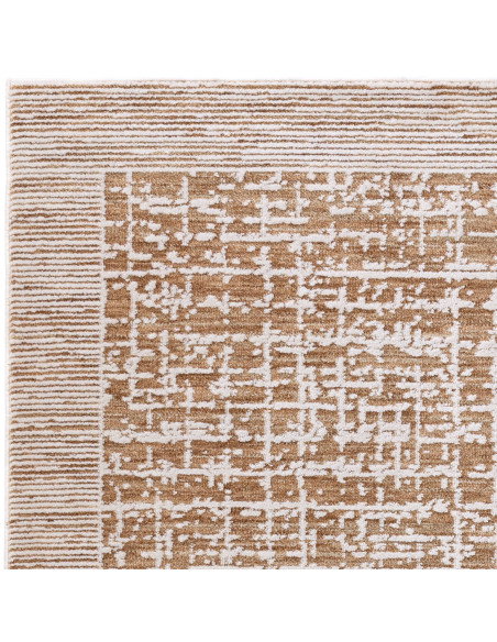 Elevate your space with the Anders AN11 Beige/Natural boho rug, featuring an abstract design and durable, soft fibers for styli