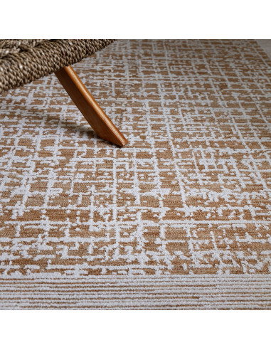 Tappeto Anders AN11 Beige/Natural: eleganza e comfort per ambienti boho chic ed etnici, con design moderno e facile manutenzion
