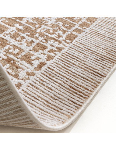Elevate your space with the Anders AN11 Beige/Natural boho rug, featuring an abstract design and durable, soft fibers for styli