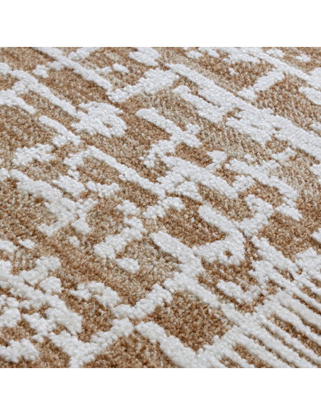 Elevate your space with the Anders AN11 Beige/Natural boho rug, featuring an abstract design and durable, soft fibers for styli