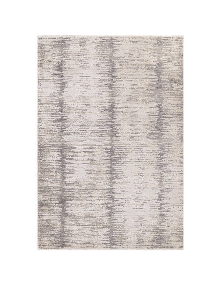 Elevate your space with the Anders AN14 Grey boho rug, featuring a durable, abstract fantasy design in soothing neutral tones.