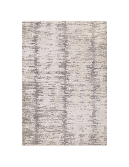 Tappeto Anders AN14 Grey: design astratto moderno, perfetto per ambienti boho chic ed etnici. Resistente, confortevole e facile
