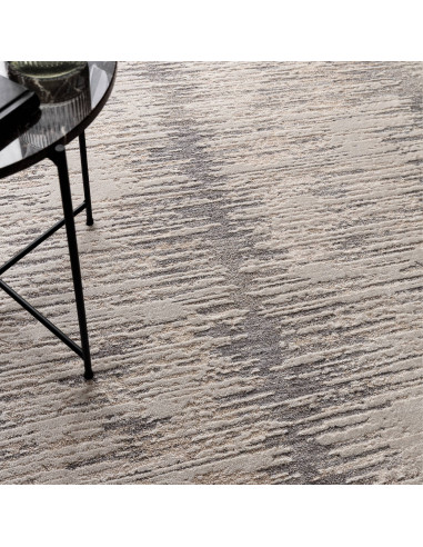Tappeto Anders AN14 Grey: design astratto moderno, perfetto per ambienti boho chic ed etnici. Resistente, confortevole e facile