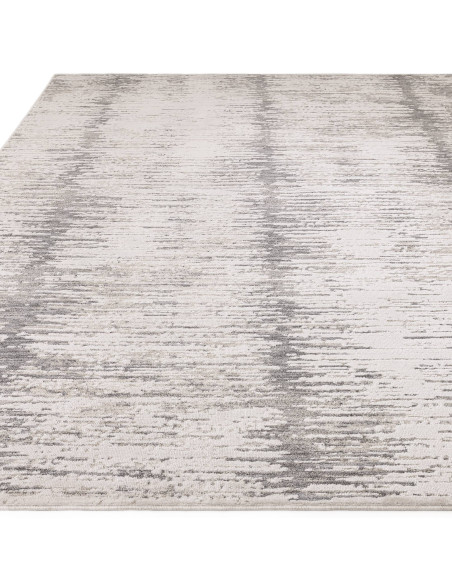 Tappeto Anders AN14 Grey: design astratto moderno, perfetto per ambienti boho chic ed etnici. Resistente, confortevole e facile
