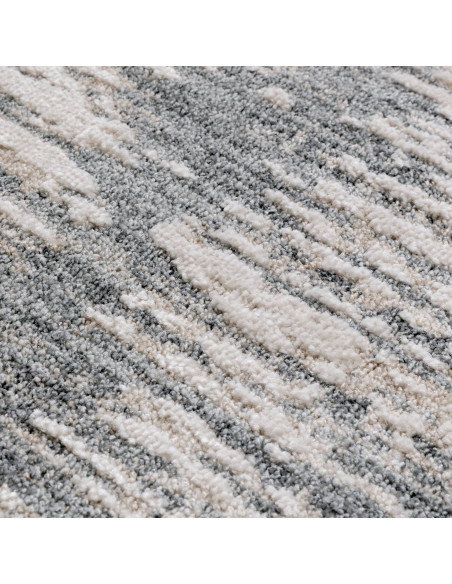 Elevate your space with the Anders AN14 Grey boho rug, featuring a durable, abstract fantasy design in soothing neutral tones.