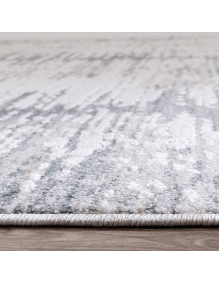 Tappeto Anders AN14 Grey: design astratto moderno, perfetto per ambienti boho chic ed etnici. Resistente, confortevole e facile