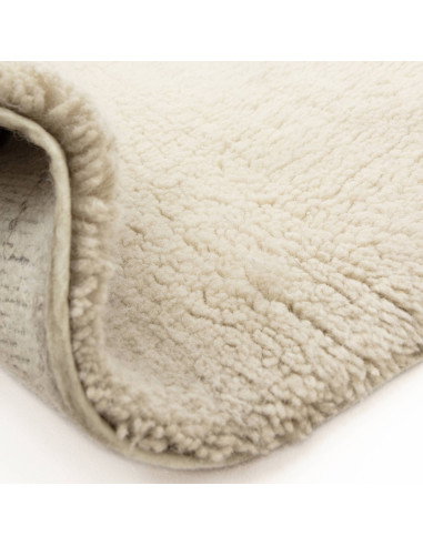 Elevate your space with the Azera Berber Crosshatch boho rug—handcrafted natural wool, timeless geometric design, and plush com