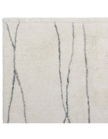 Handcrafted natural wool boho rug with elegant geometric design, plush texture, and durable comfort—perfect for stylish, cozy l