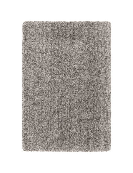 Tappeto Barnaby Grey in microfibra, spessore 8 cm, perfetto per ambienti boho chic ed etnici, elegante e confortevole con manut