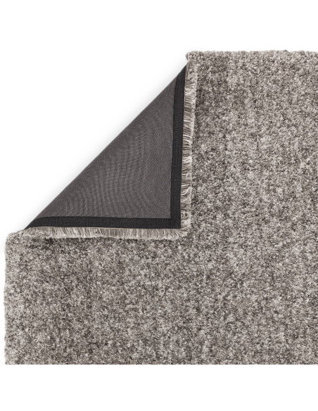 Add cozy elegance to your space with the Barnaby Grey boho rug, featuring plush hand-made texture and durable, easy-care microf