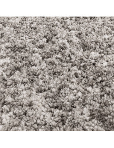Tappeto Barnaby Grey in microfibra, spessore 8 cm, perfetto per ambienti boho chic ed etnici, elegante e confortevole con manut