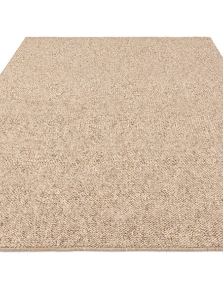 Soft, durable Boden Sand boho rug in neutral sand tone adds warmth and style to any modern or bohemian-inspired living space. E