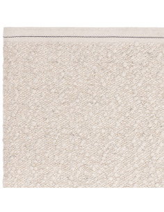 Tappeto Elm Ivory in lana viscosa, fatto a mano, perfetto per ambienti boho chic ed etnici, elegante e resistente con un tocco 2