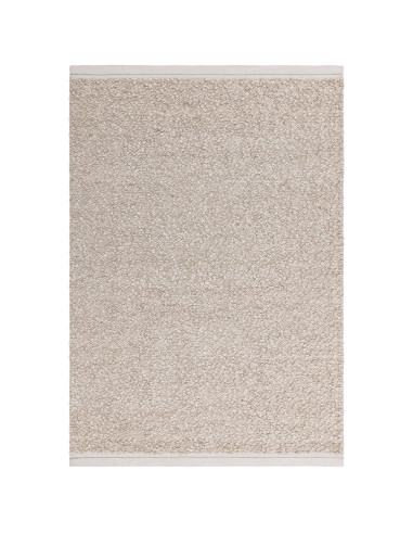Tappeto Elm Taupe in lana viscosa, fatto a mano, perfetto per ambienti boho chic ed etnici. Eleganza naturale e comfort garanti
