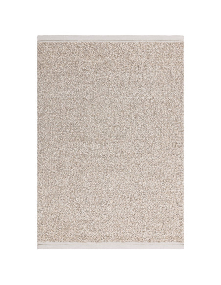 Elevate your space with the Elm Taupe boho rug, handcrafted from natural wool and viscose for timeless style and cozy comfort.
