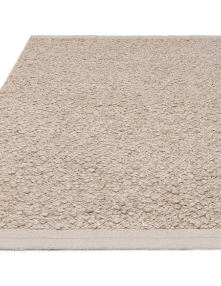 Elevate your space with the Elm Taupe boho rug, handcrafted from natural wool and viscose for timeless style and cozy comfort.