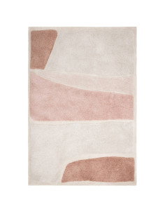 Tappeto Horizon Clay in poliestere, design geometrico e colori caldi, perfetto per ambienti moderni e tappeti boho chic dal fas