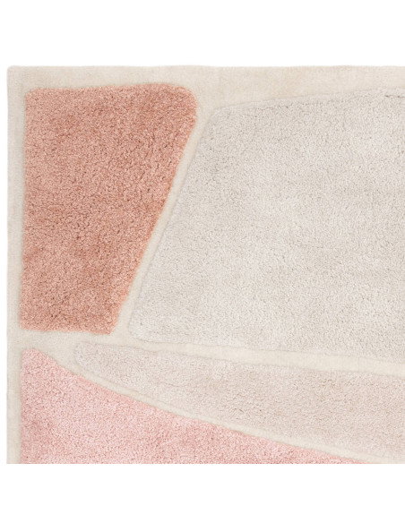 Tappeto Horizon Clay in poliestere, design geometrico e colori caldi, perfetto per ambienti moderni e tappeti boho chic dal fas