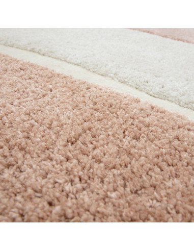 Tappeto Horizon Clay in poliestere, design geometrico e colori caldi, perfetto per ambienti moderni e tappeti boho chic dal fas