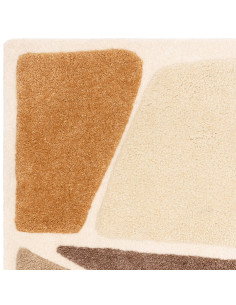 Tappeto Horizon Hessian in poliestere, design geometrico boho chic, resistente e facile da pulire, perfetto per ambienti modern 2