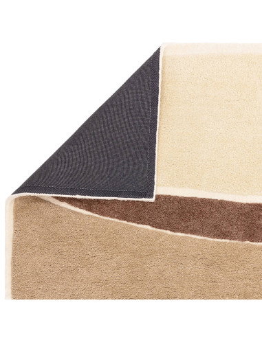 Tappeto Horizon Hessian in poliestere, design geometrico boho chic, resistente e facile da pulire, perfetto per ambienti modern