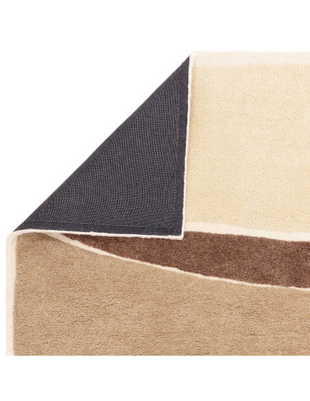 Tappeto Horizon Hessian in poliestere, design geometrico boho chic, resistente e facile da pulire, perfetto per ambienti modern