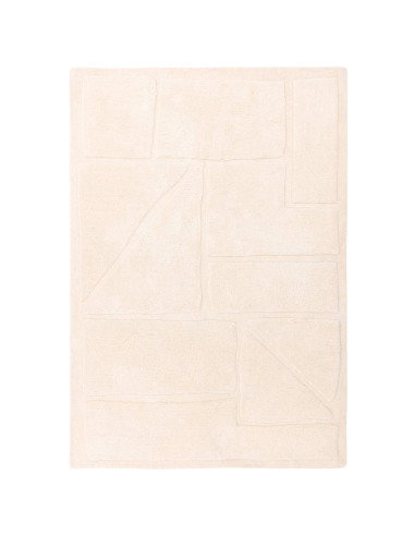 Elevate your space with the Horizon Ivory boho rug, featuring a soft ivory tone and elegant geometric design for lasting style