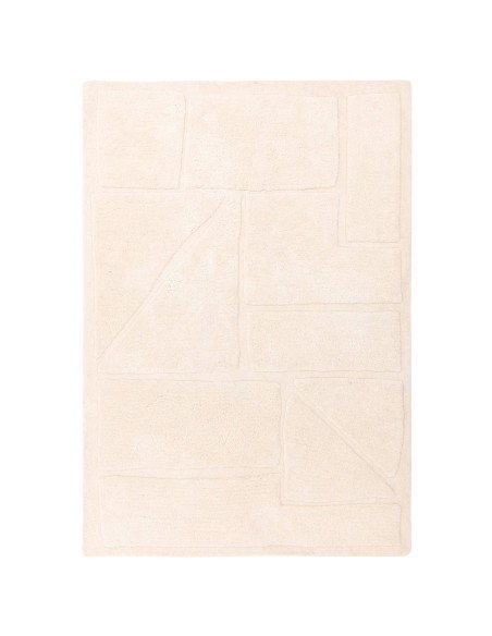 Elevate your space with the Horizon Ivory boho rug, featuring a soft ivory tone and elegant geometric design for lasting style