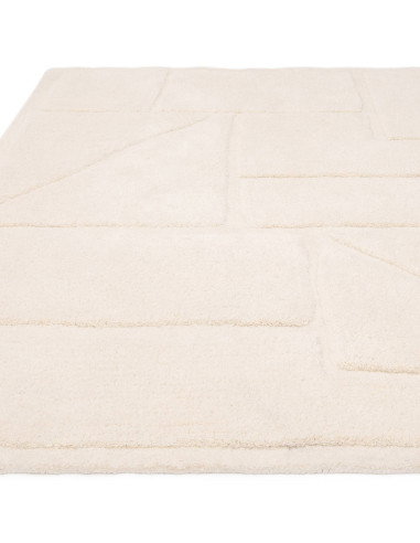 Elevate your space with the Horizon Ivory boho rug, featuring a soft ivory tone and elegant geometric design for lasting style