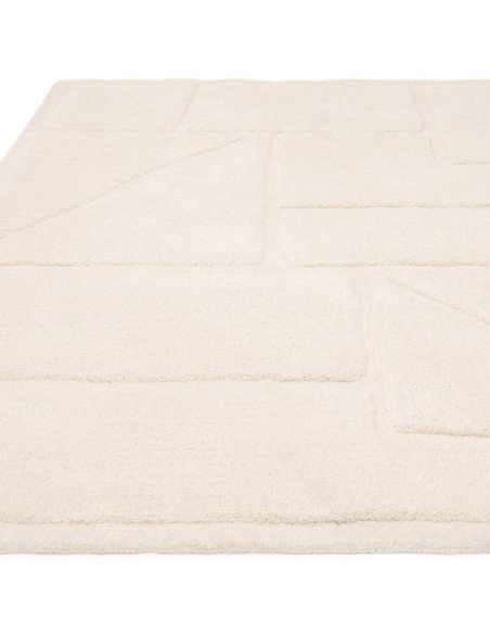 Elevate your space with the Horizon Ivory boho rug, featuring a soft ivory tone and elegant geometric design for lasting style