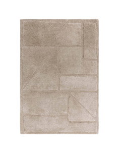 Tappeto Horizon Sand: design boho chic con motivo geometrico, morbido e facile da pulire, perfetto per ambienti moderni ed etni