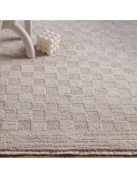 Tappeto Laurent LA01 Beige/Natural: eleganza boho chic e comfort moderno, perfetto per ambienti etnici e contemporanei. Resiste