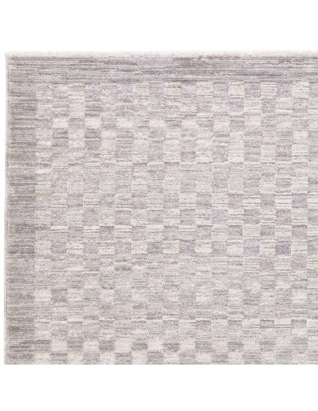 Tappeto Laurent LA02 Grey/Silver: eleganza moderna e stile boho chic, perfetto per ambienti contemporanei con un tocco etnico r
