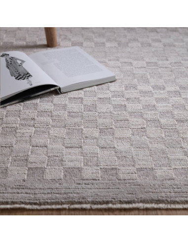 Tappeto Laurent LA02 Grey/Silver: eleganza moderna e stile boho chic, perfetto per ambienti contemporanei con un tocco etnico r