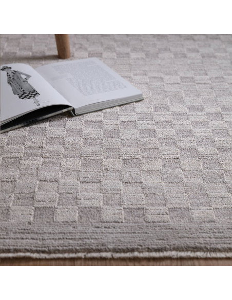 Tappeto Laurent LA02 Grey/Silver: eleganza moderna e stile boho chic, perfetto per ambienti contemporanei con un tocco etnico r