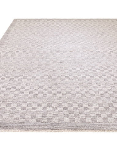Tappeto Laurent LA02 Grey/Silver: eleganza moderna e stile boho chic, perfetto per ambienti contemporanei con un tocco etnico r