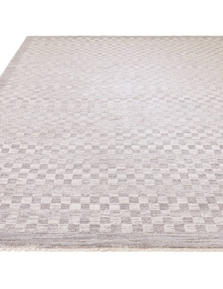 Tappeto Laurent LA02 Grey/Silver: eleganza moderna e stile boho chic, perfetto per ambienti contemporanei con un tocco etnico r