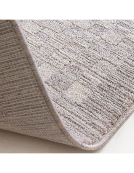 Tappeto Laurent LA02 Grey/Silver: eleganza moderna e stile boho chic, perfetto per ambienti contemporanei con un tocco etnico r