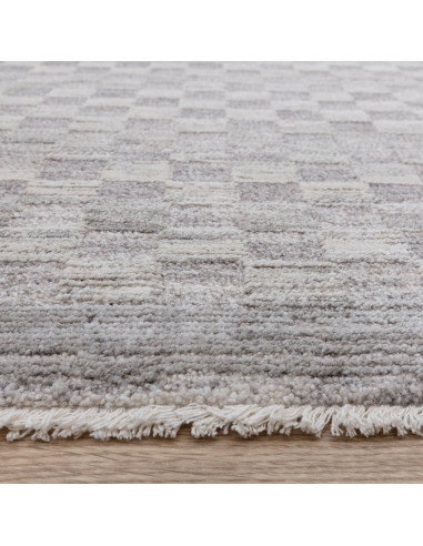 Tappeto Laurent LA02 Grey/Silver: eleganza moderna e stile boho chic, perfetto per ambienti contemporanei con un tocco etnico r