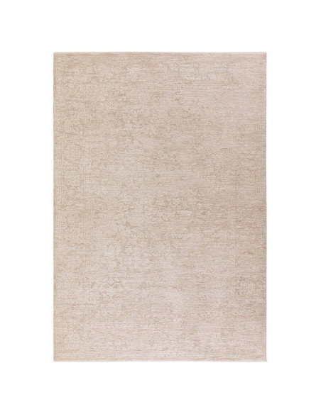 Tappeto Laurent LA03 Beige/Natural: eleganza boho chic con motivo astratto, morbidezza e facilità di manutenzione per ambienti