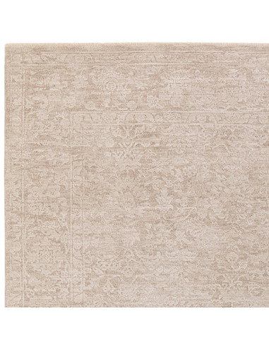 Tappeto Laurent LA03 Beige/Natural: eleganza boho chic con motivo astratto, morbidezza e facilità di manutenzione per ambienti