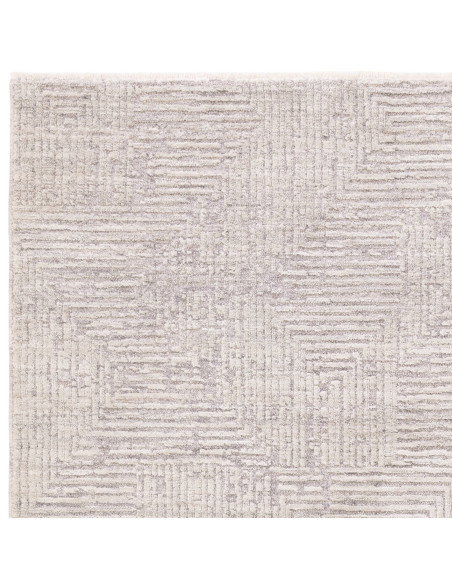 Elevate your space with the Laurent LA05 Grey/Silver boho rug, featuring an abstract design, plush comfort, and durable, easy-c