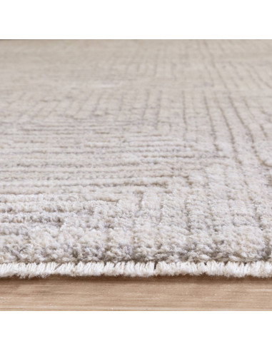 Elevate your space with the Laurent LA05 Grey/Silver boho rug, featuring an abstract design, plush comfort, and durable, easy-c