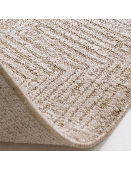 Tappeto Laurent LA06 Beige/Natural: eleganza e comfort con design astratto, perfetto per ambienti moderni e tappeti boho chic.