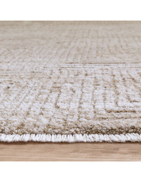 Tappeto Laurent LA06 Beige/Natural: eleganza e comfort con design astratto, perfetto per ambienti moderni e tappeti boho chic.
