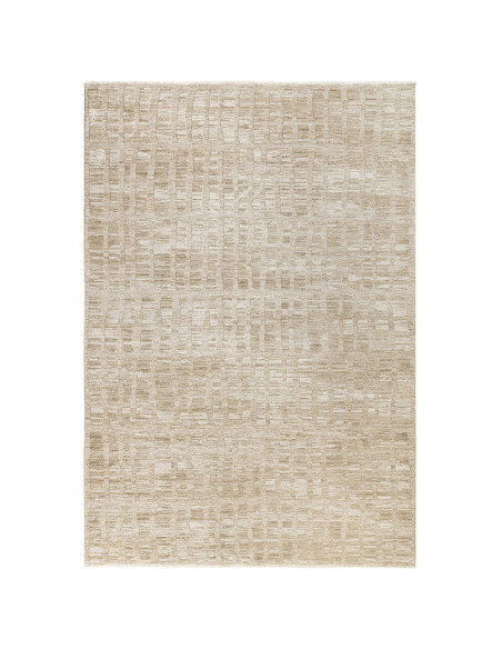 Elevate your space with the Laurent LA07 beige boho rug, featuring a durable, soft abstract design perfect for adding warmth an