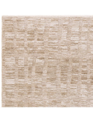 Elevate your space with the Laurent LA07 beige boho rug, featuring a durable, soft abstract design perfect for adding warmth an