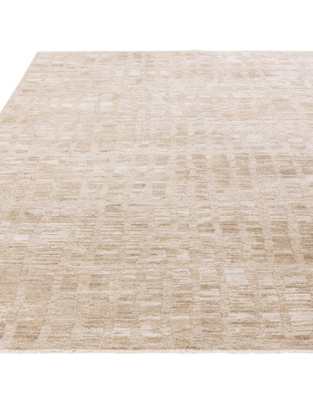 Elevate your space with the Laurent LA07 beige boho rug, featuring a durable, soft abstract design perfect for adding warmth an