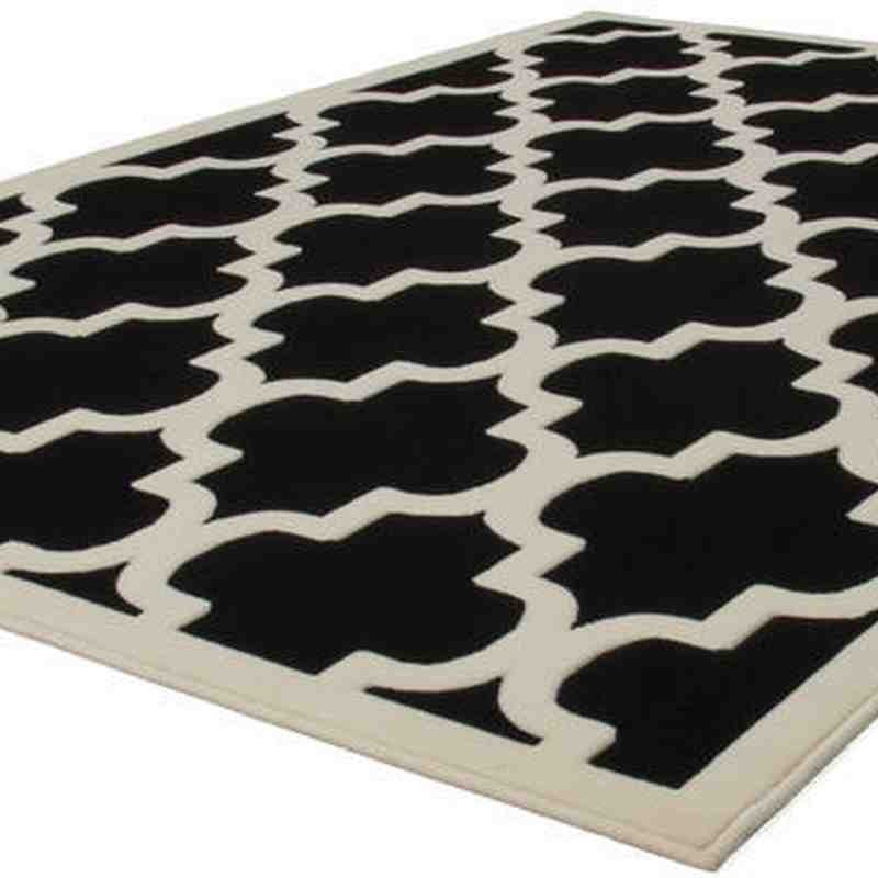 tappeto moderno geometrico malaysia kuala lumpur nero-bianco