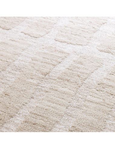 Tappeto Laurent LA08 Beige/Natural: eleganza e stile moderno per ambienti boho chic, resistente e facile da mantenere. Perfetto